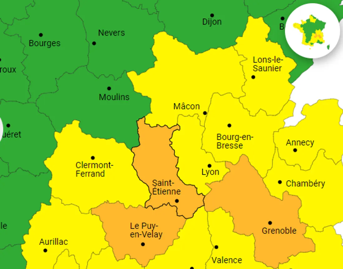 La carte de ce mercredi 27 mars 2024.