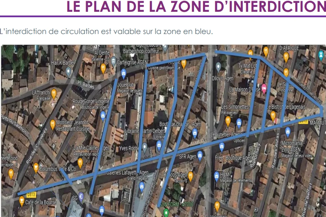 Agen plan de circulation vélos trottinettes