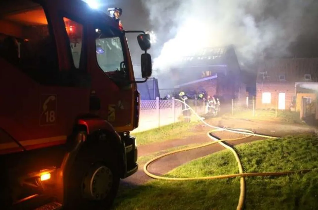 Incendie d'une maison à Billy-Berclau