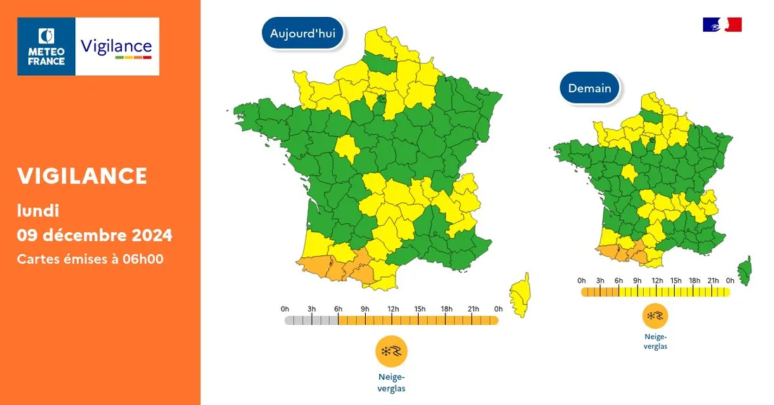 météo france neige verglas pyrénées