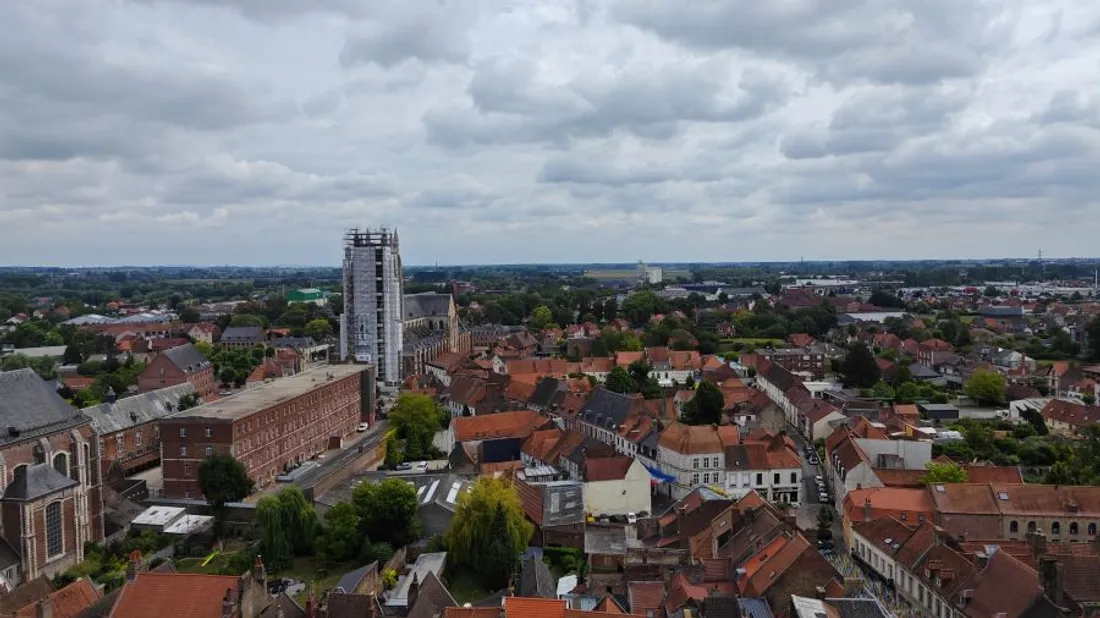 Vue à 360 degrés au septième étage.  