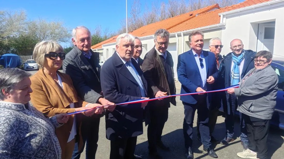 Inauguration des logements réhabilités. 