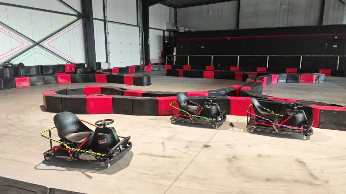 Une piste est dédiée aux dérapages. 