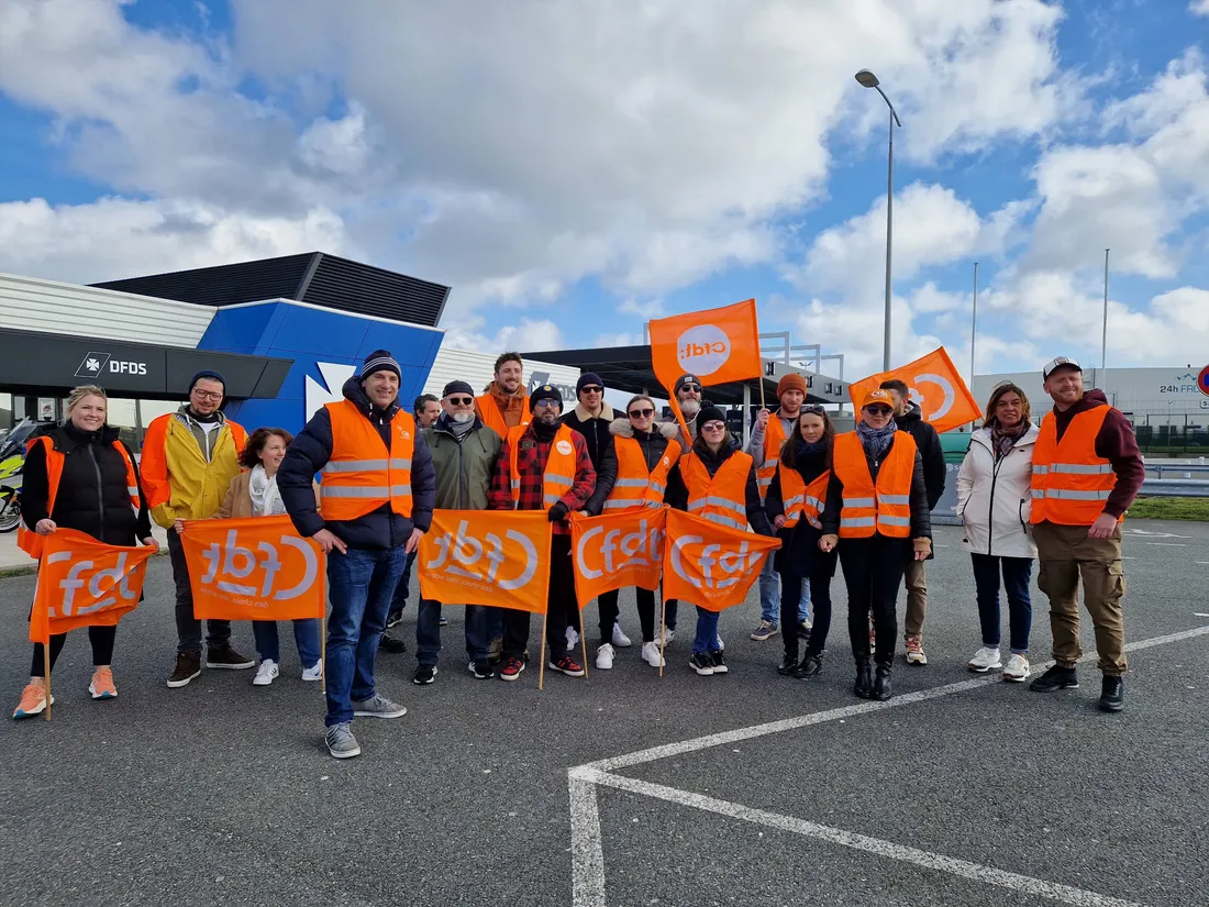 Grève chez DFDS, au Terminal Ferry de Loon-Plage