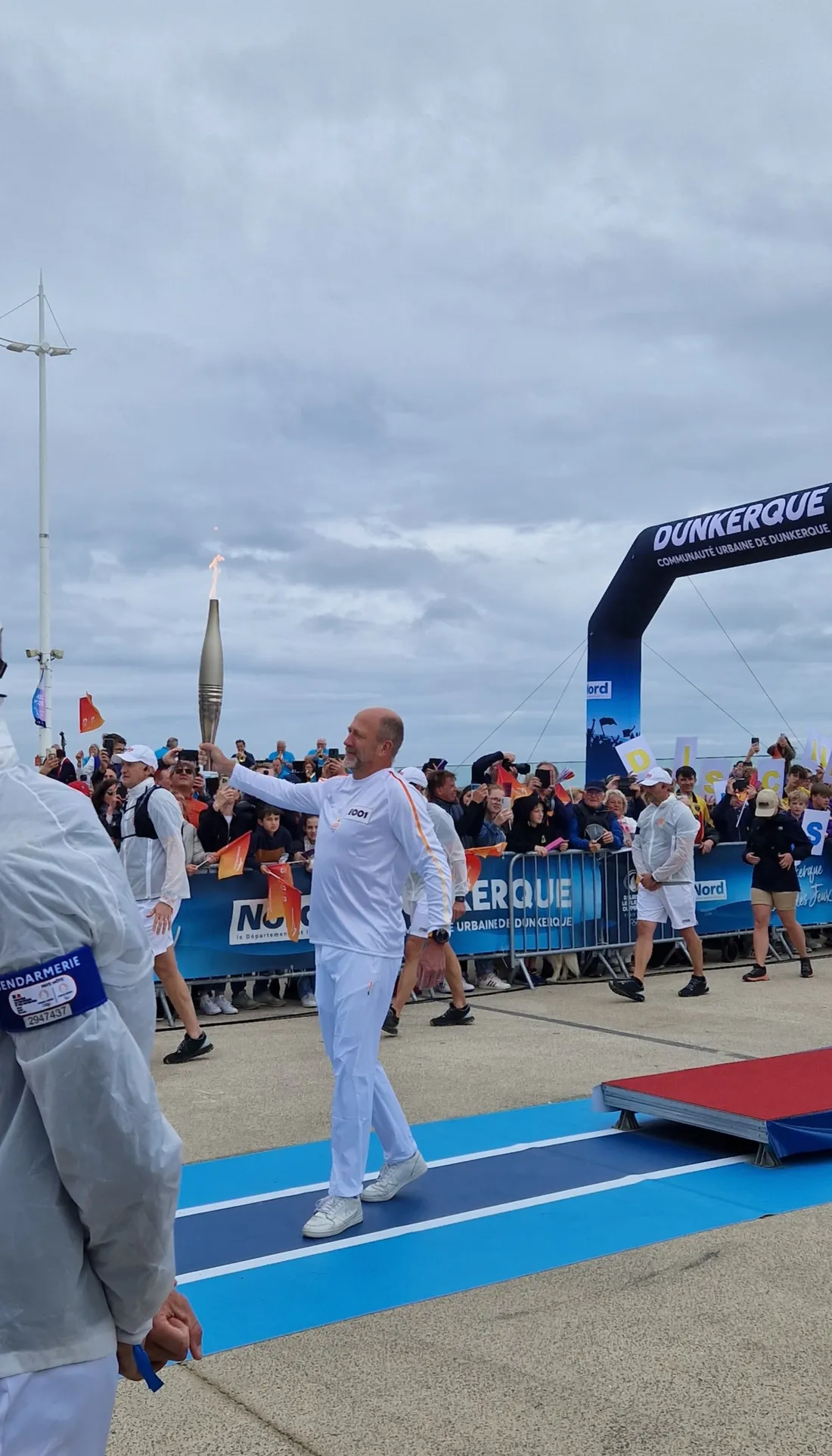 La flamme olympique est partie de la Digue de Malo 