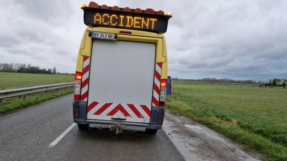 L'accident s'est produit ce dimanche après-midi. 