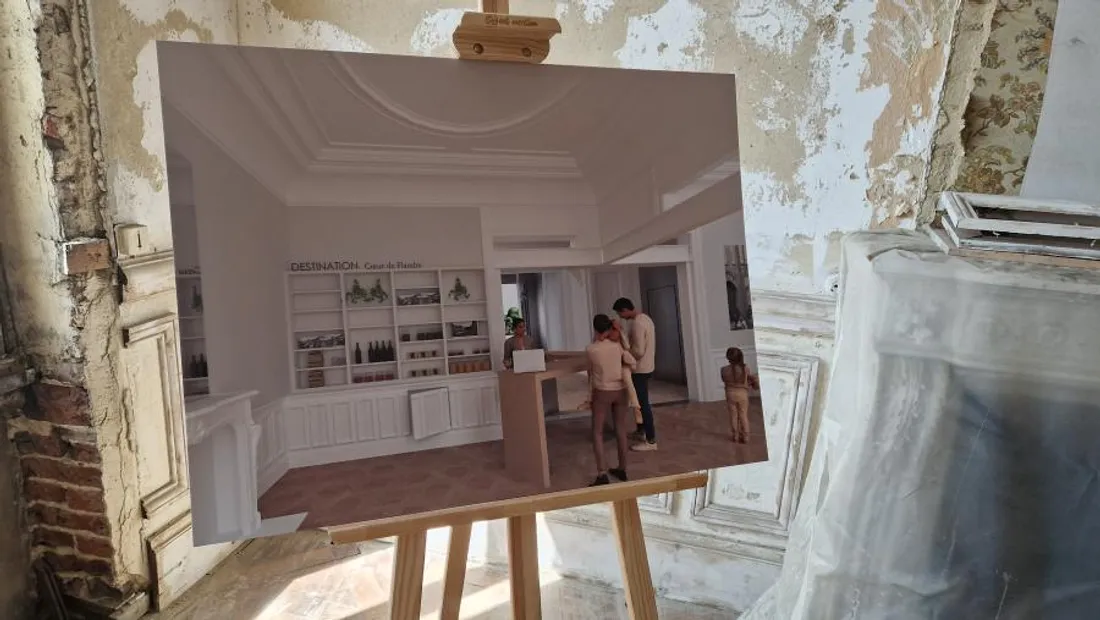 Le rez-de-chaussée sera un espace d'accueil. 