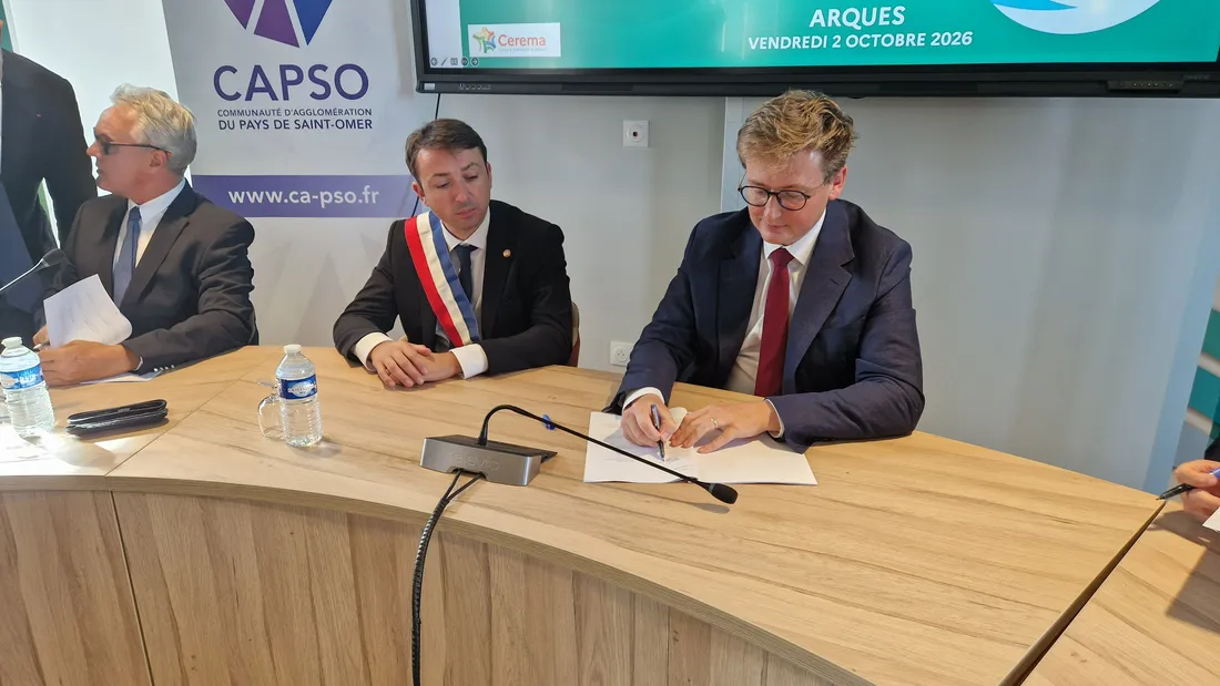 Le plan de résilience a été signé à la mairie d'Arques le 2 octobre. 