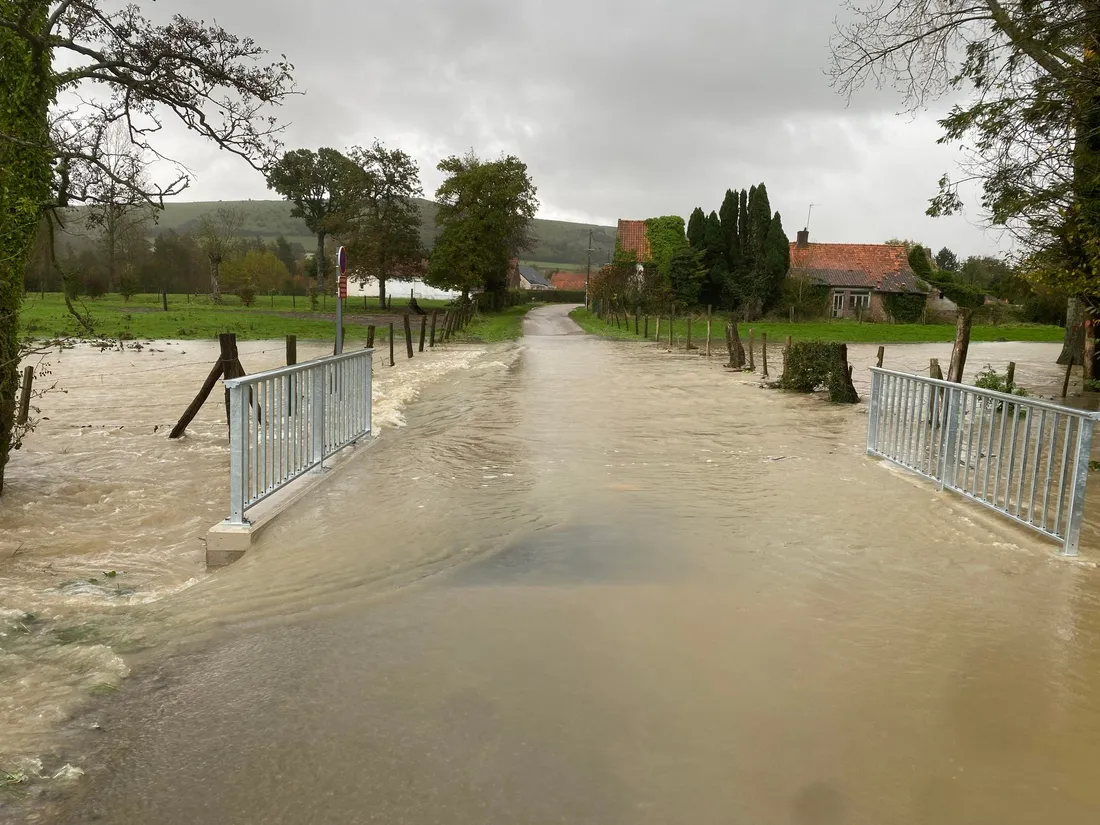 Les eaux sont montées très rapidement dans certaines communes audomaroises