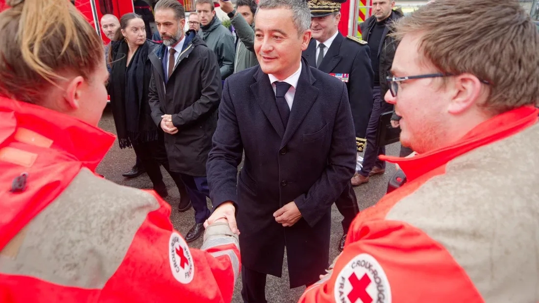 Le ministre de l'intérieur Gérald Darmanin a salué le travail des secours
