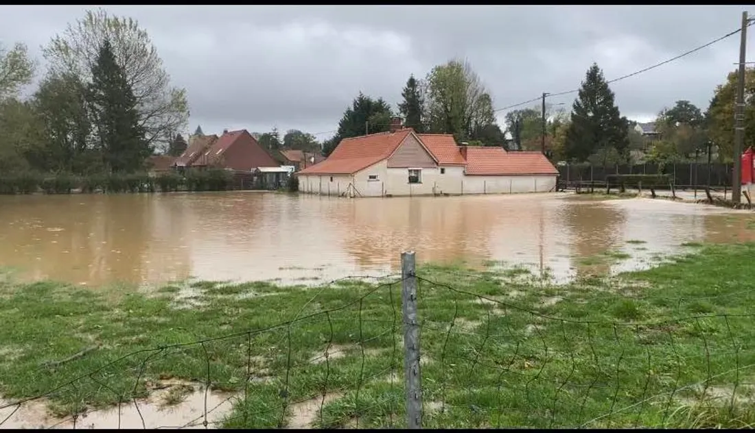 Le village de Zudausques a été sévèrement touché par les pluies.
