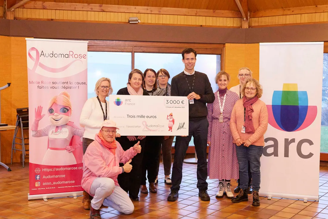 Le géant verrier offre chaque année, depuis dix ans, un chèque à l'association.