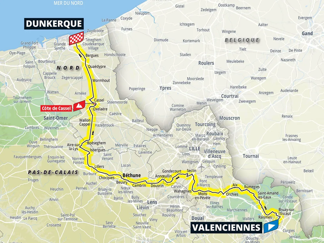 Arrivée à Dunkerque 