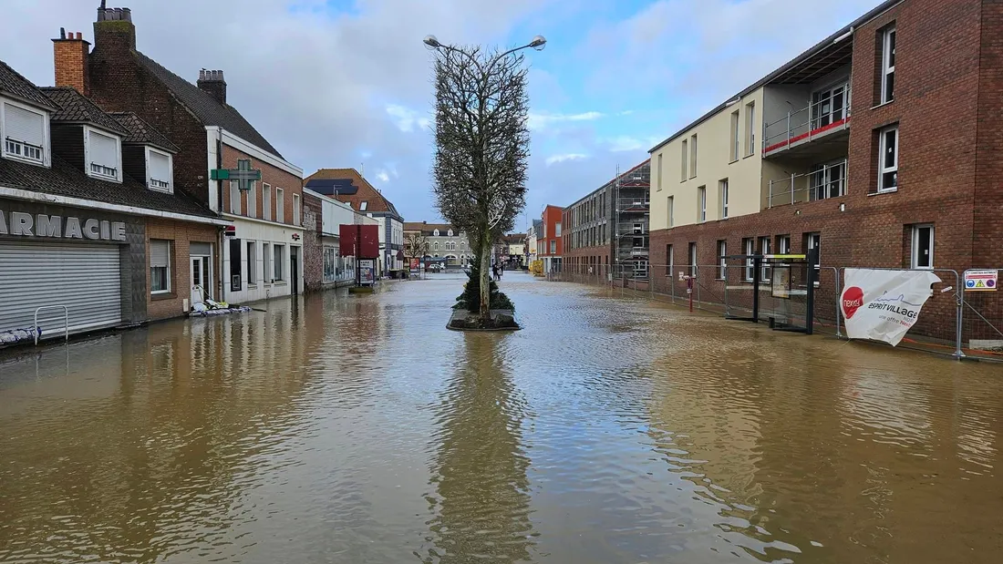 La ville d'Arques, à nouveau les pieds dans l'eau