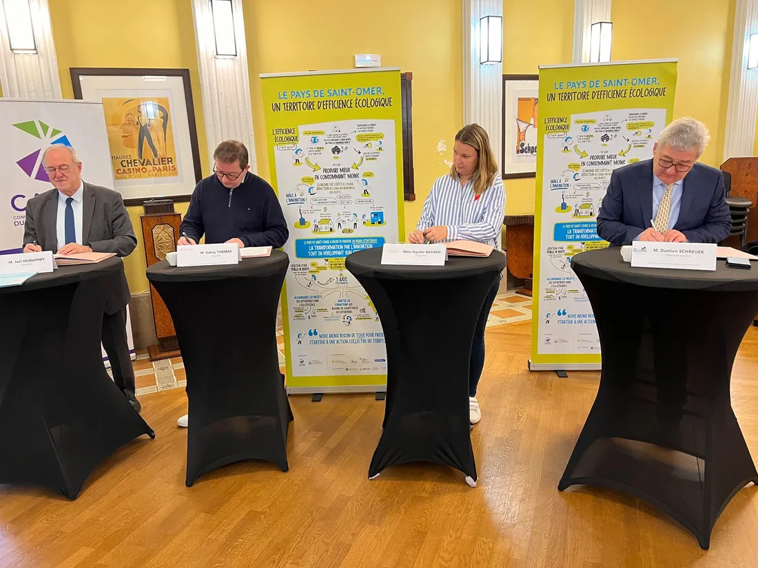 Les chefs d'entreprise ont signé la convention le 15 mars dernier