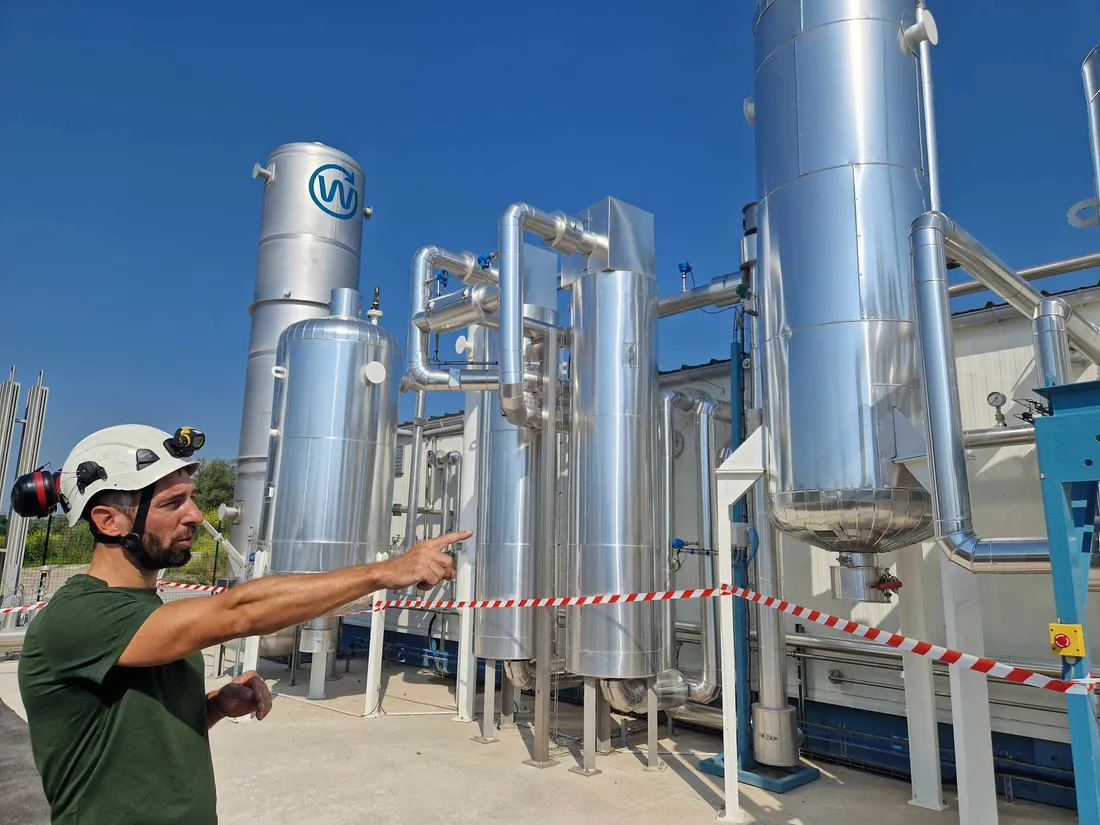 L'unité de production est en service depuis plusieurs semaines