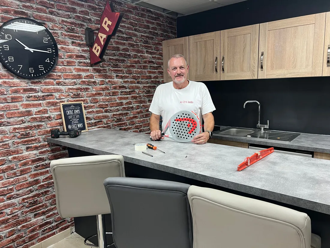 Patrick Milbled est passionné de padel depuis près de deux ans.