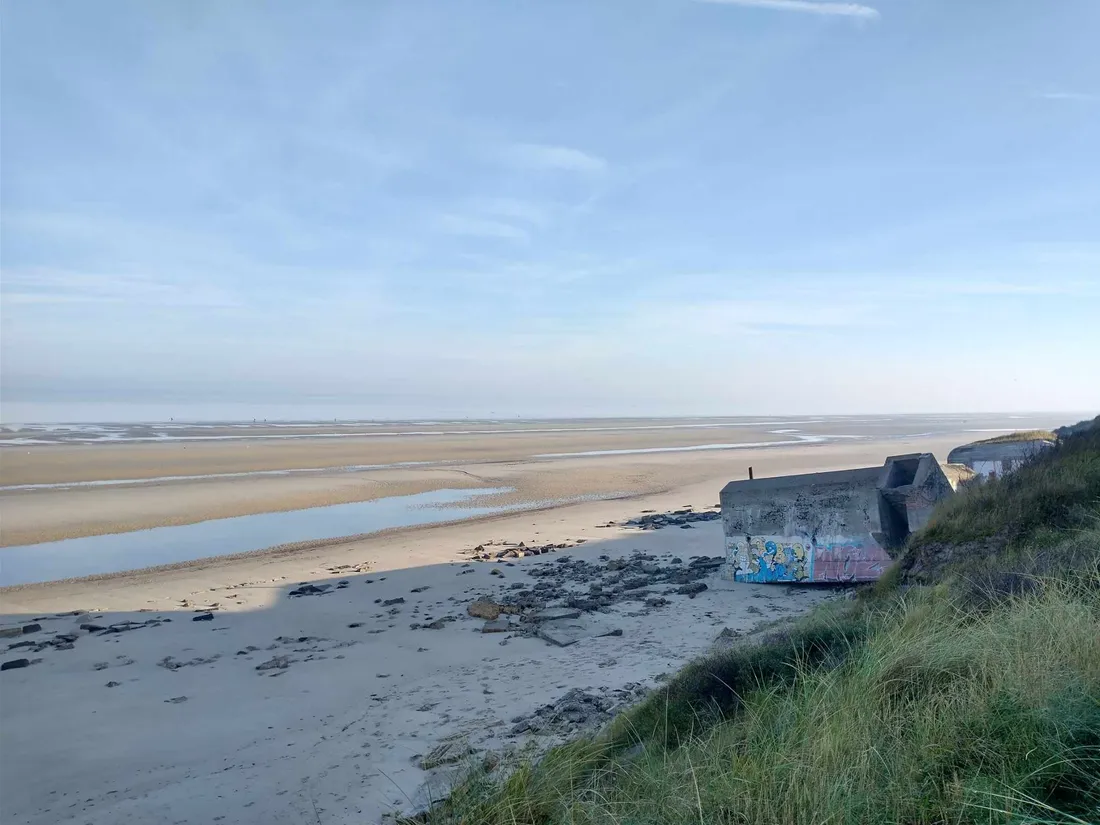 Grandes marées à Zuydcoote, illustration