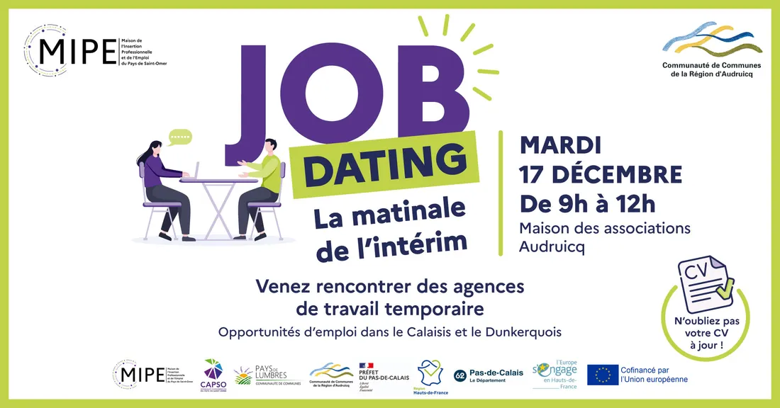 Job Dating MIPE Pays de Saint-Omer