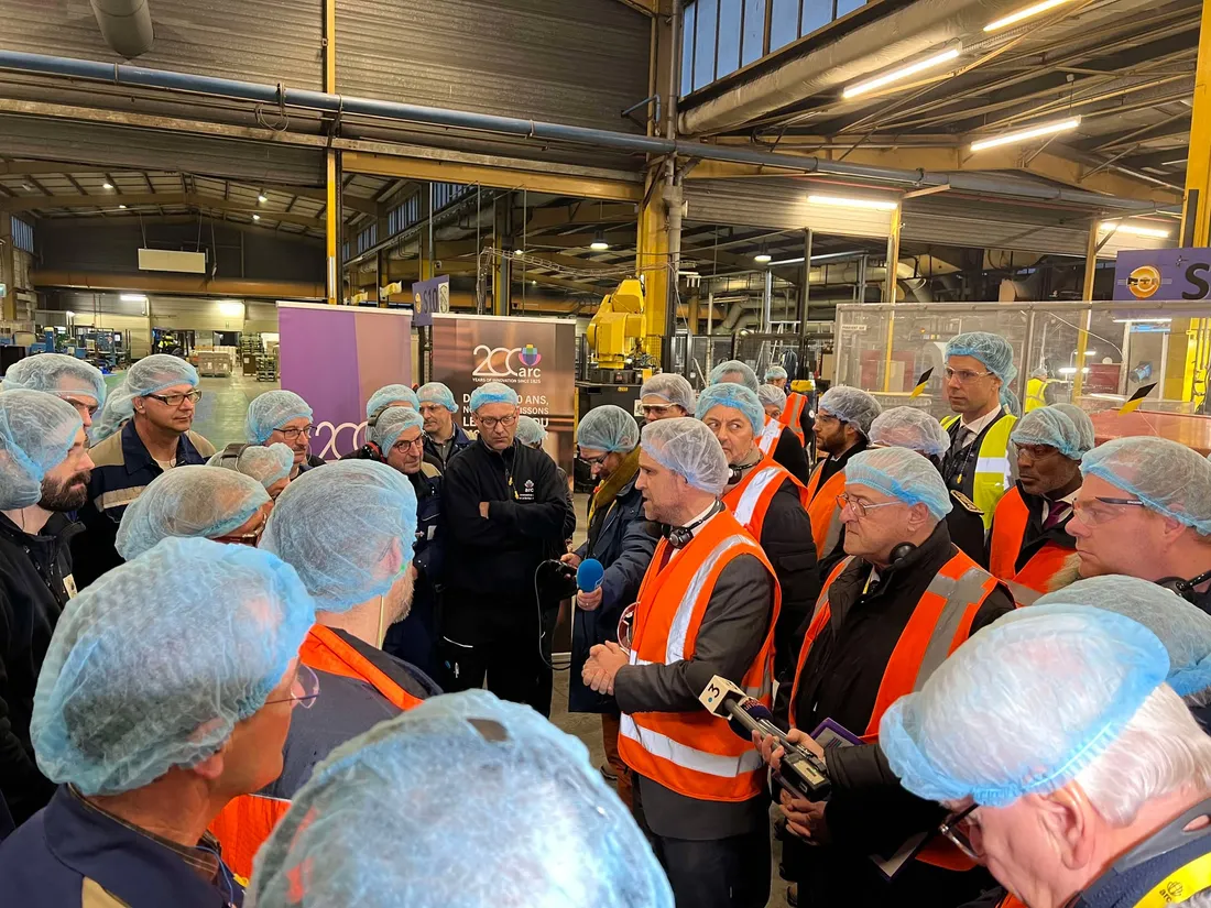 Marc Ferracci en visite hier à Arc France