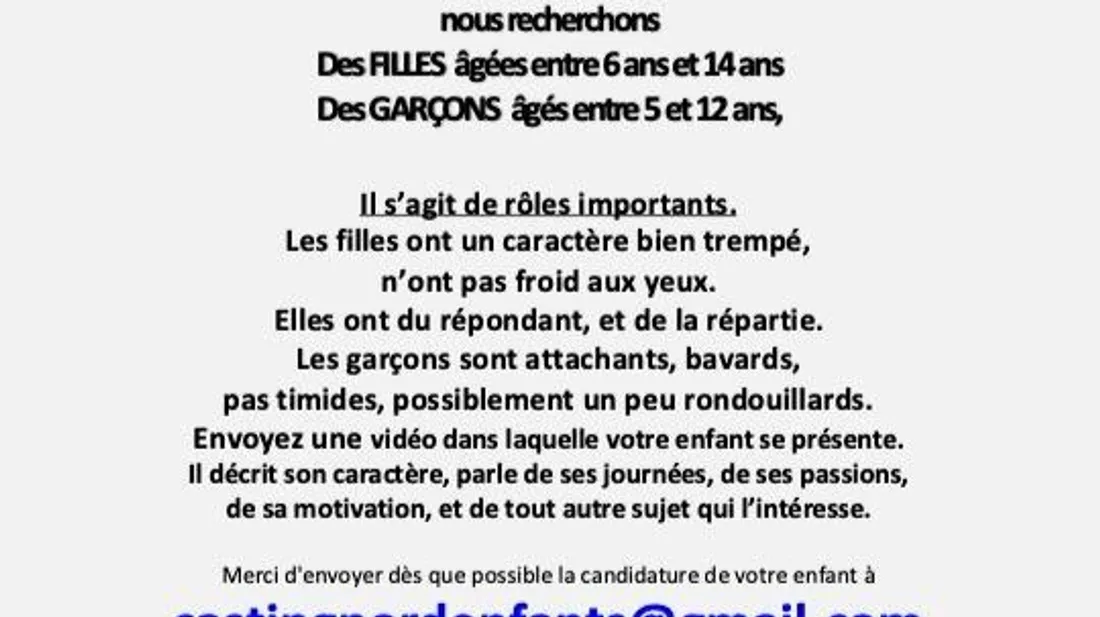 Les candidatures sont ouvertes.