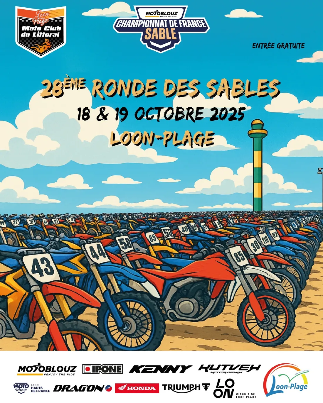 La grande course des motos démarre à 14h. 