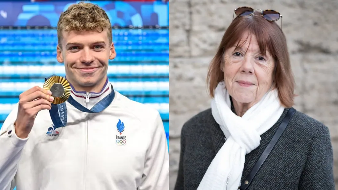 Léon Marchand et Gisèle Pelicot