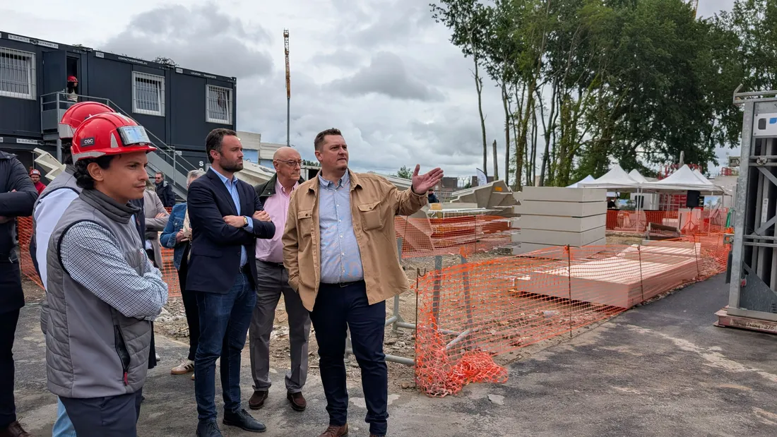 Visite de chantier. 