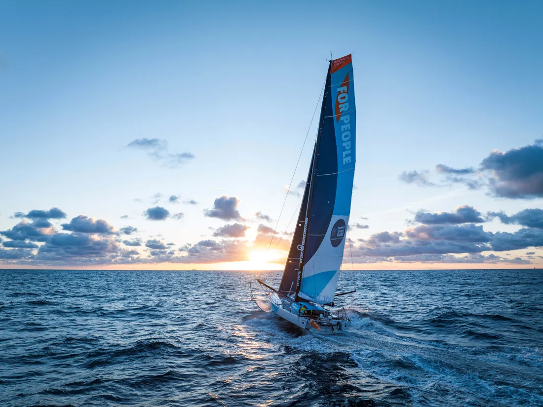 Le nouveau bateau de Thomas Ruyant à l'assaut de la Transat Jacques Vabre