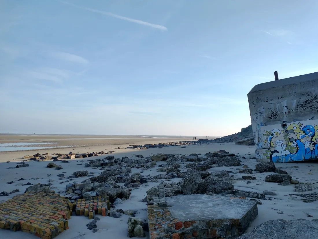 Grande marée à Zuydcoote