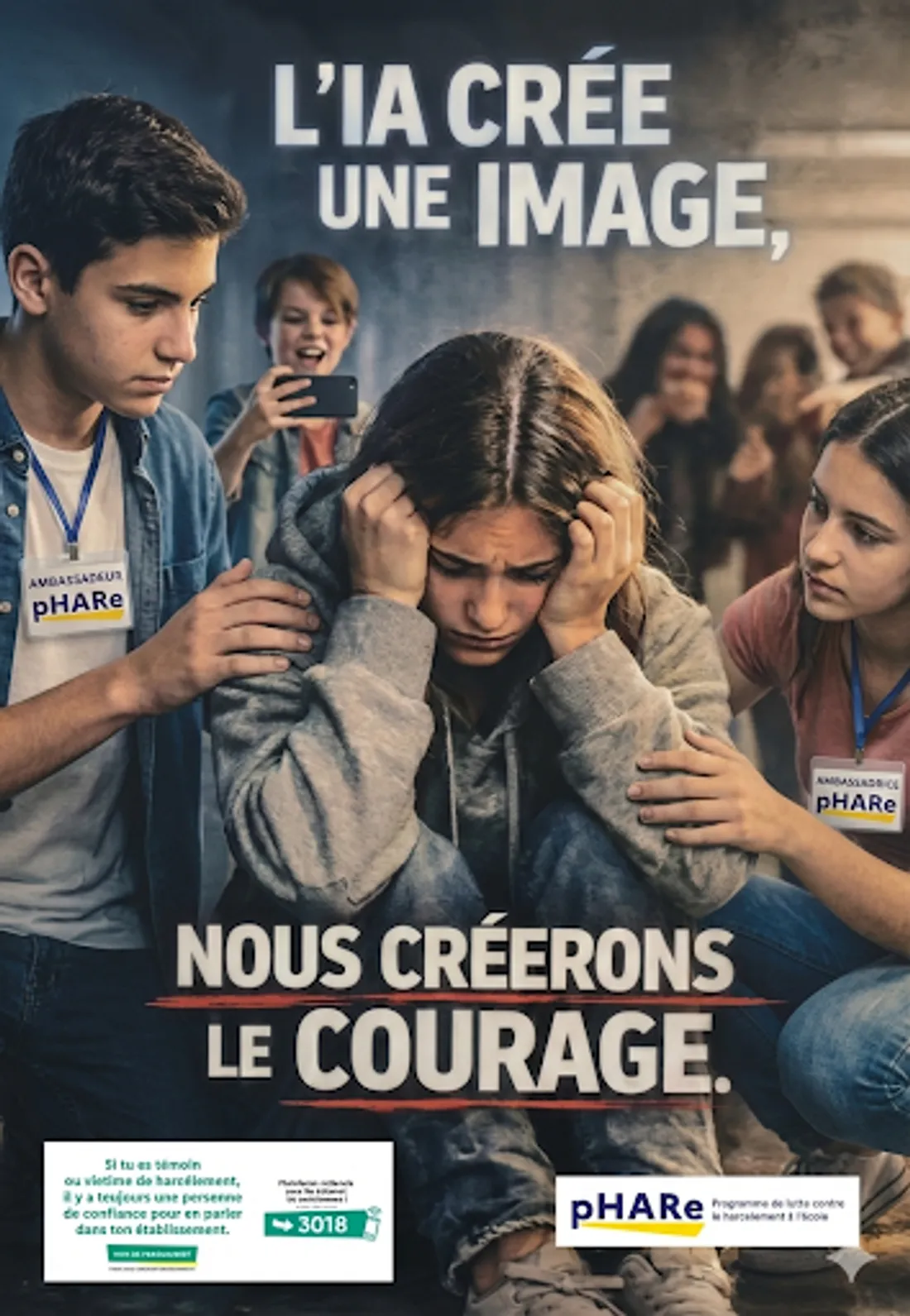 Affiche cyberharcèlement