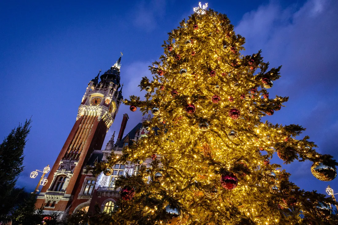 Les illuminations de Noël à Calais