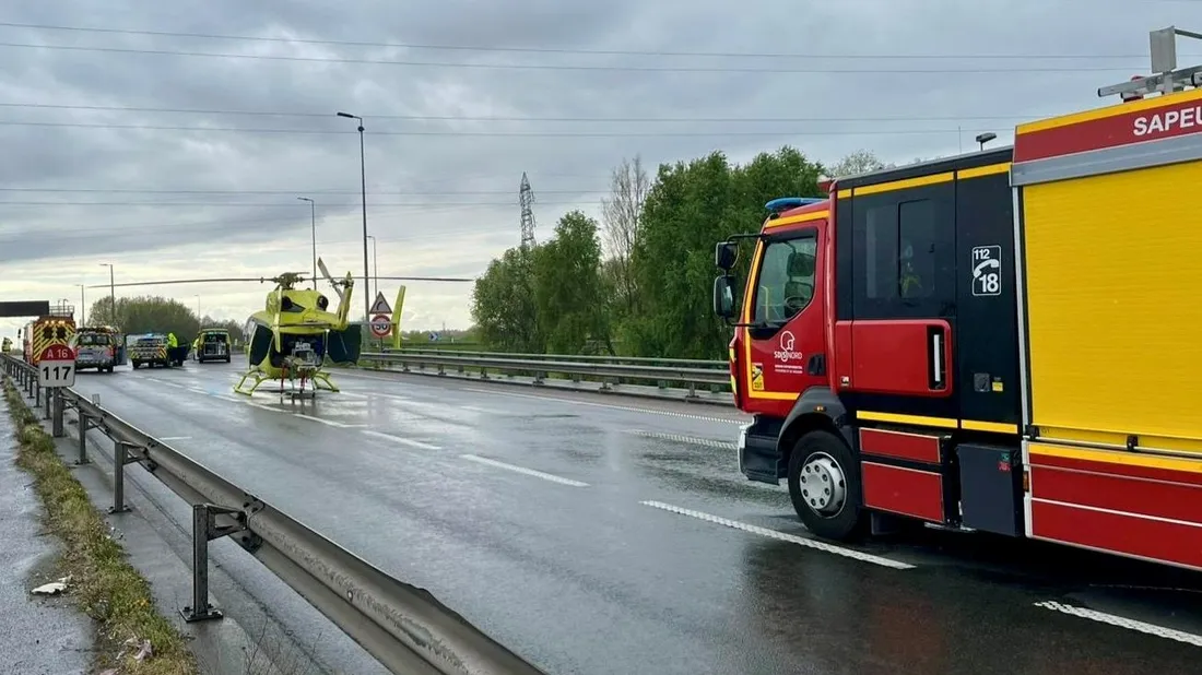 Les secours étaient nombreux sur place.