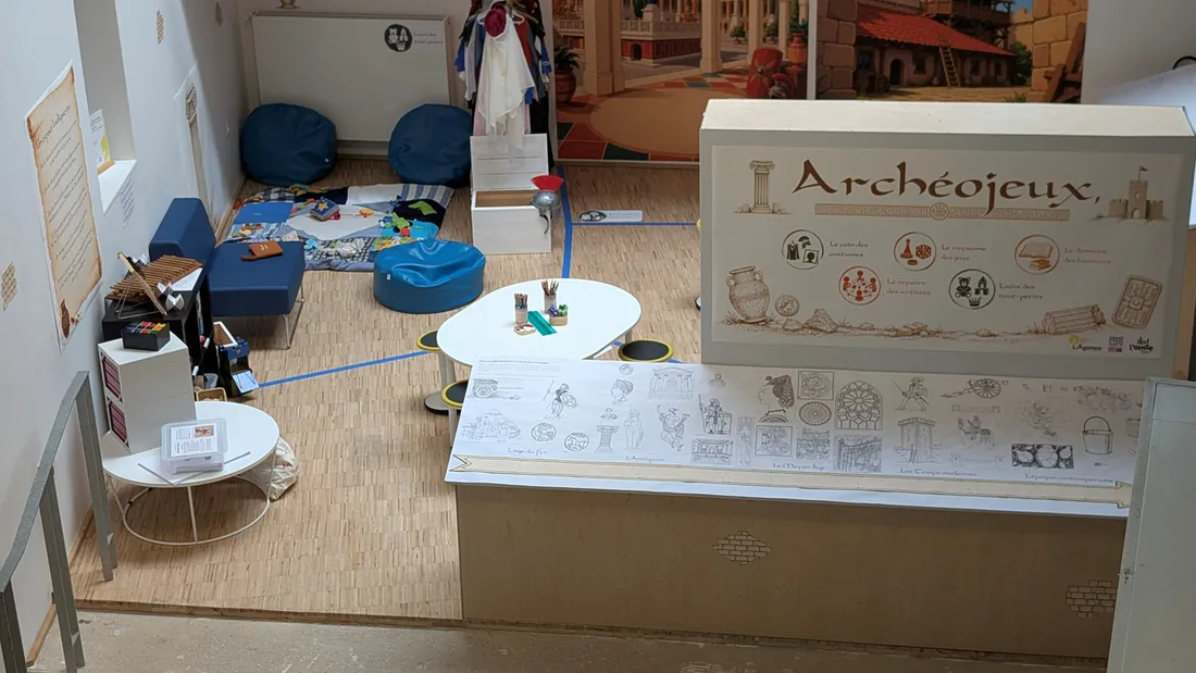 Un espace est conçu pour les enfants. 