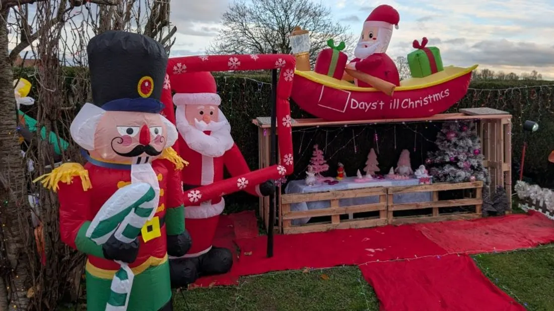 Les décorations sont à découvrir tous les soirs jusqu'à début janvier. 