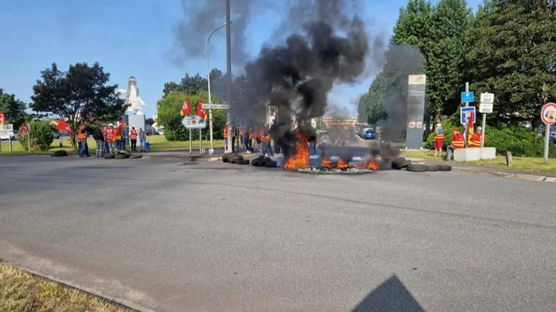 Un rassemblement ce mercredi matin. 