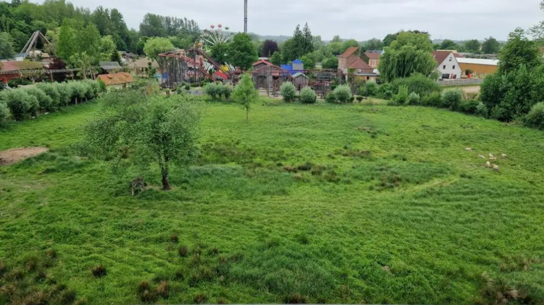C'est sur ce terrain que l'attraction va être installée. 