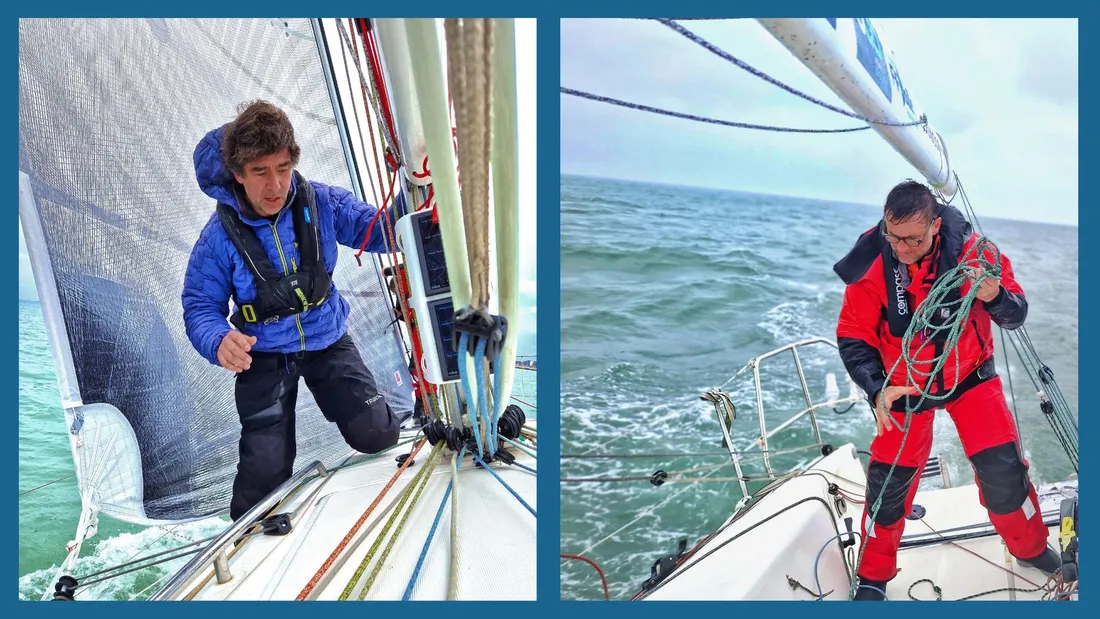 Rémy et Alexandre sur le Sleep Sailing Lab