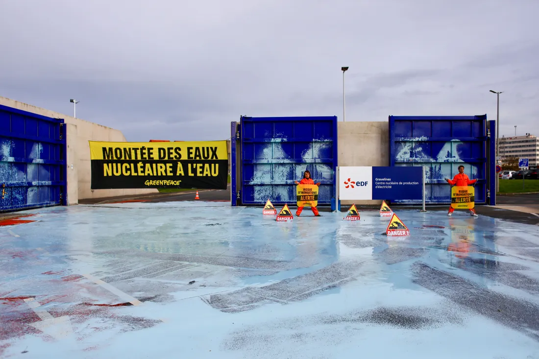 Gravelines : Greenpeace centrale nucléaire 3