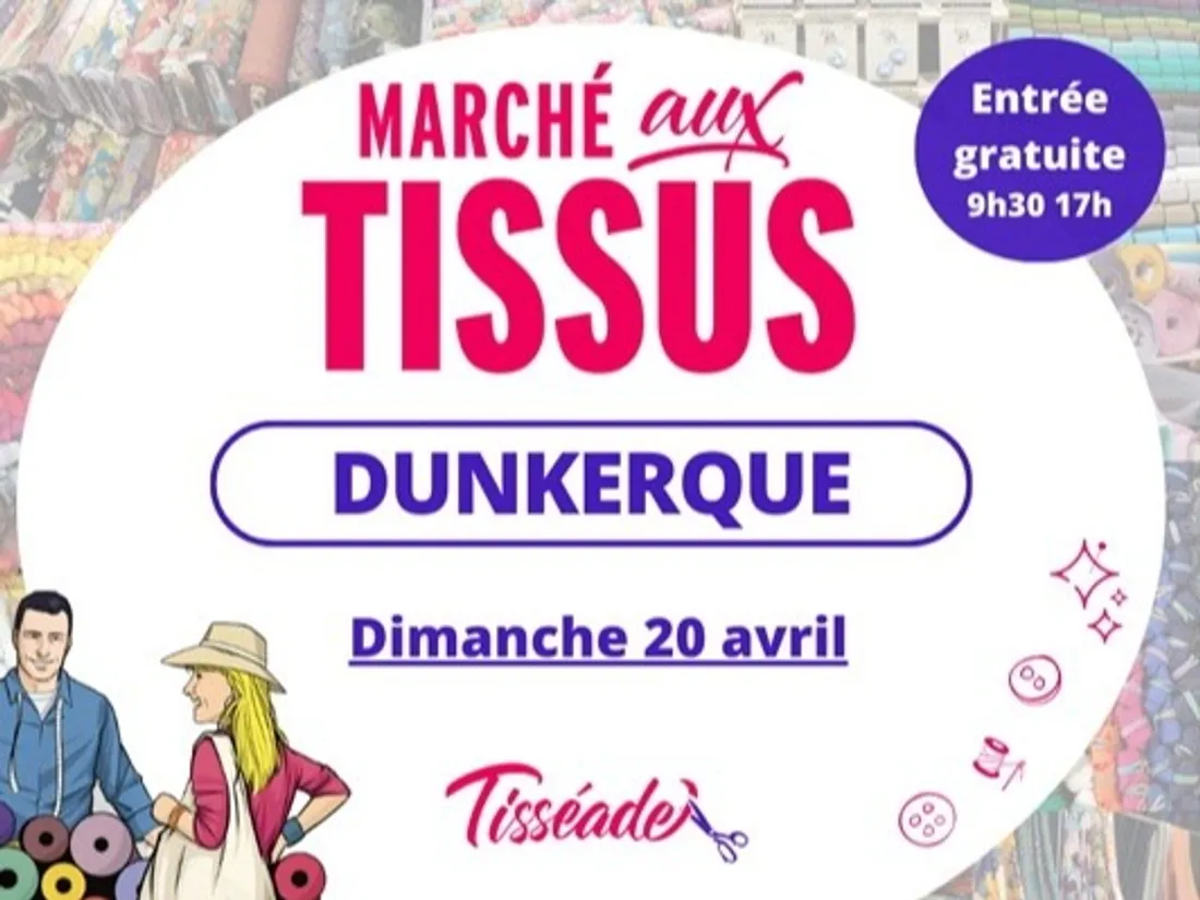 Le Marché aux Tissus Tisséade au Kursaal de Dunkerque