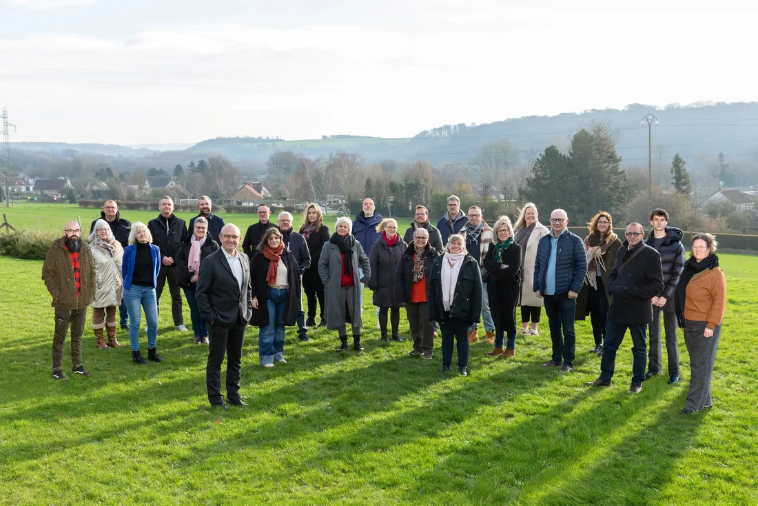 Vincent Monbailly et son équipe.