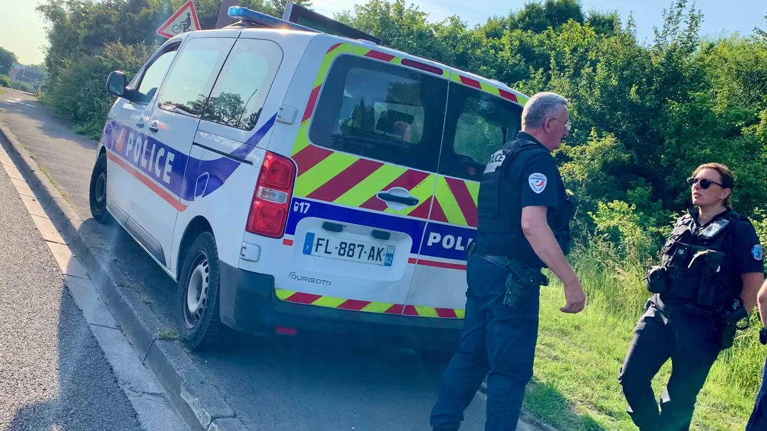 La police était sur place. 