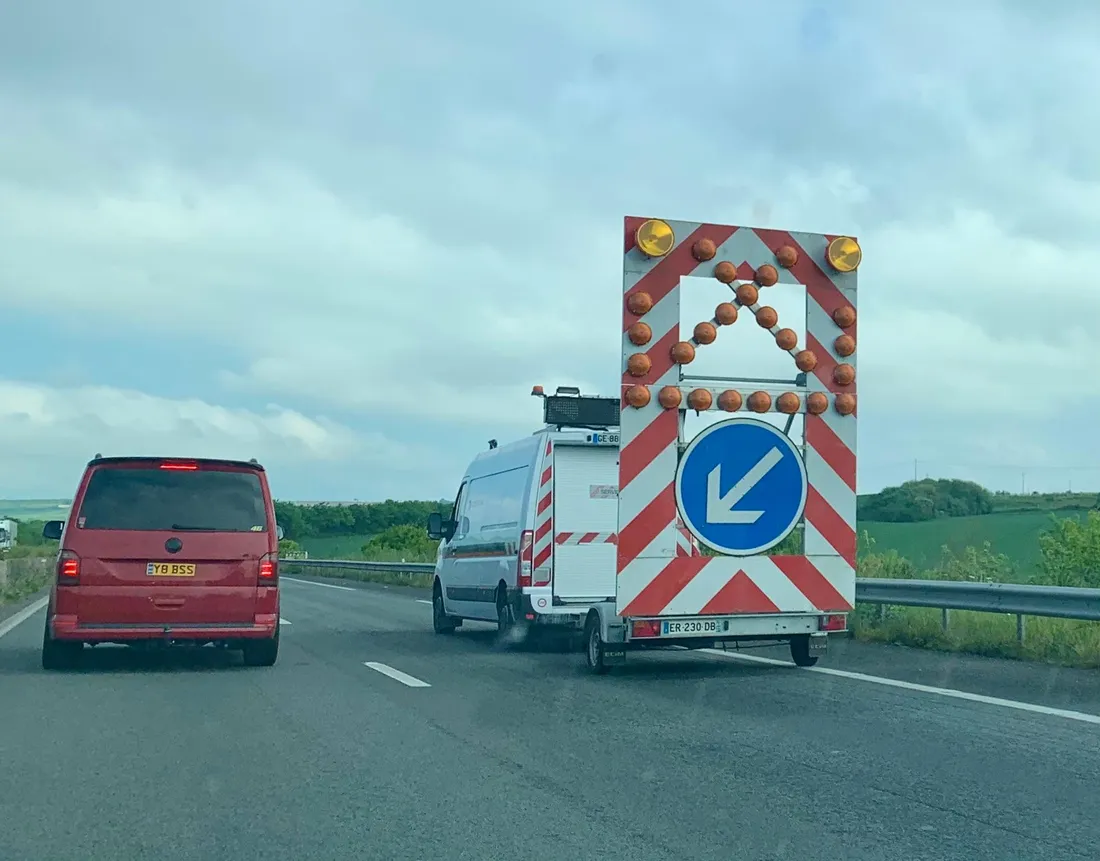 Attention, zone de travaux sur l'A16 (illustration)
