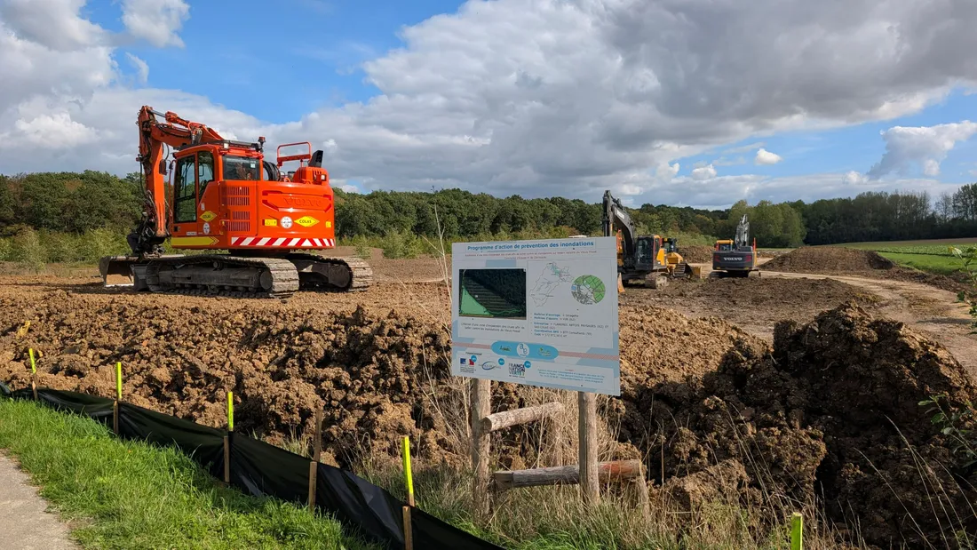 Les travaux sont en cours depuis la fin de l'été. 