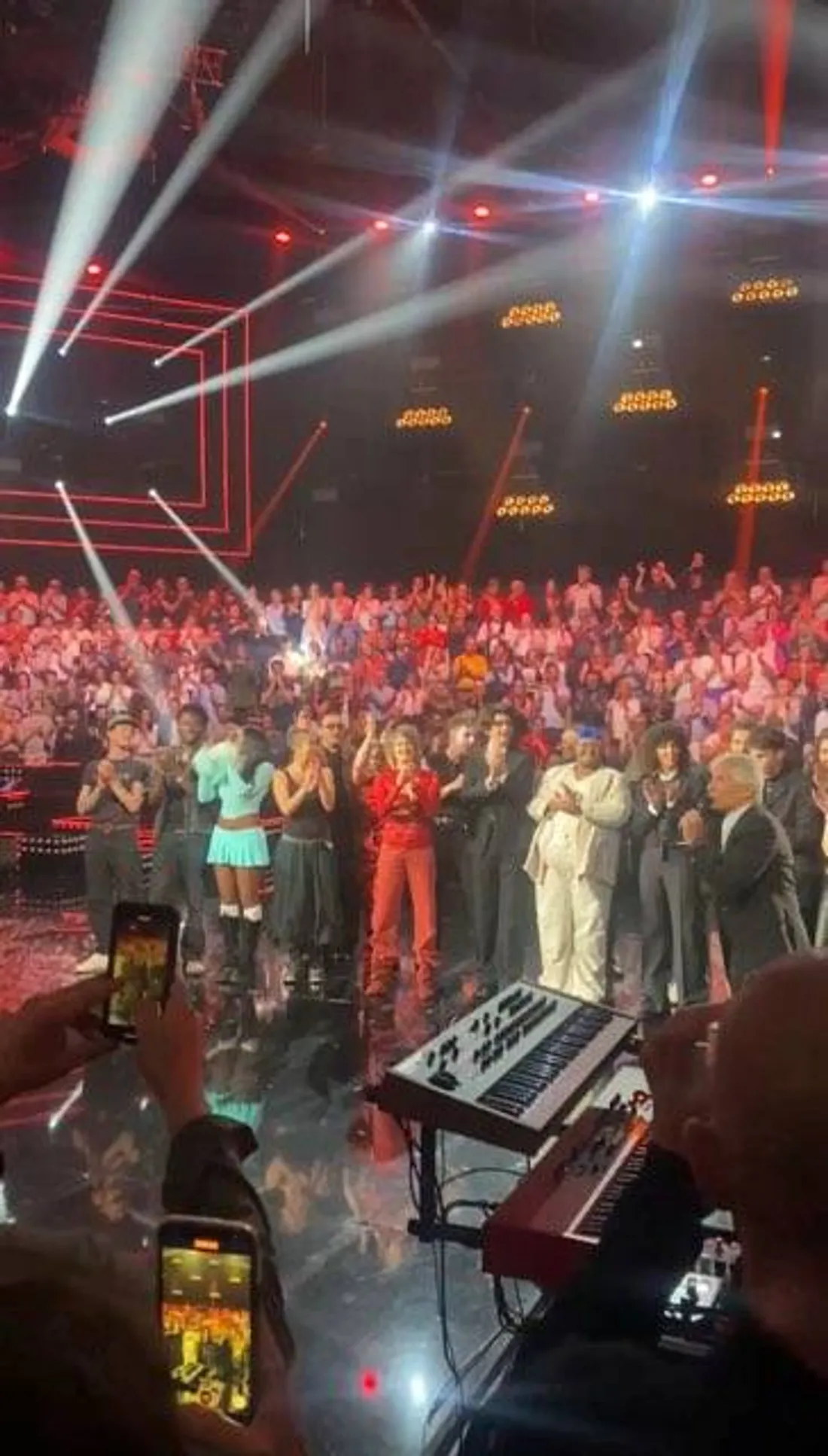 Tournage du divertissement animé par Nagui. 