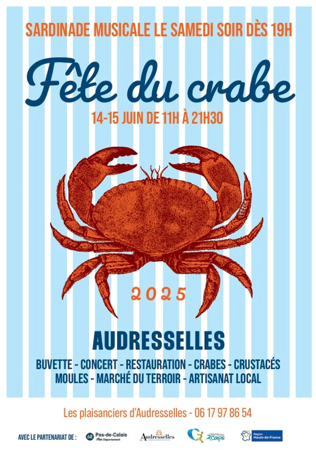 Affiche fête du crabe 2025