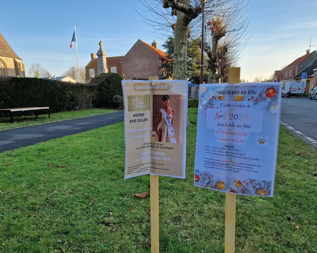 Les affiches de soutiens avaient envahi les rues de Quaëdypre