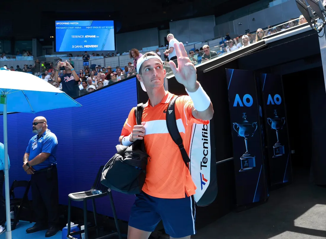 Malgré la défaite, c'est une belle performance pour Terence Atmane à l'Open d'Australie