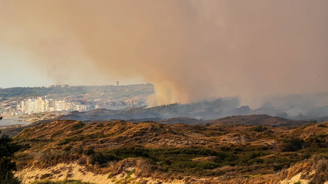 Incendie se propageant vers Sainte-Cécile-Plage