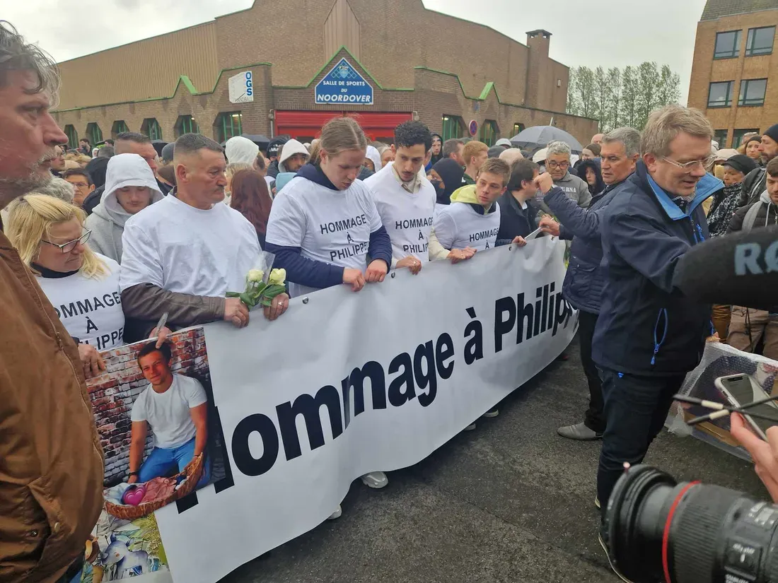 Le marche blanche pour Philippe